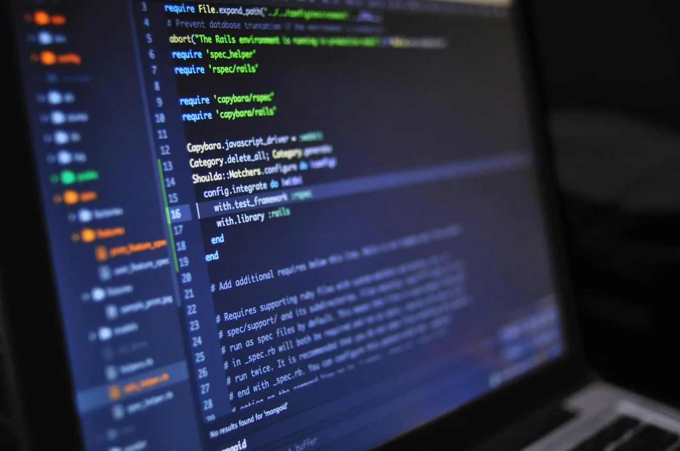 Developer writing Python web scraping code